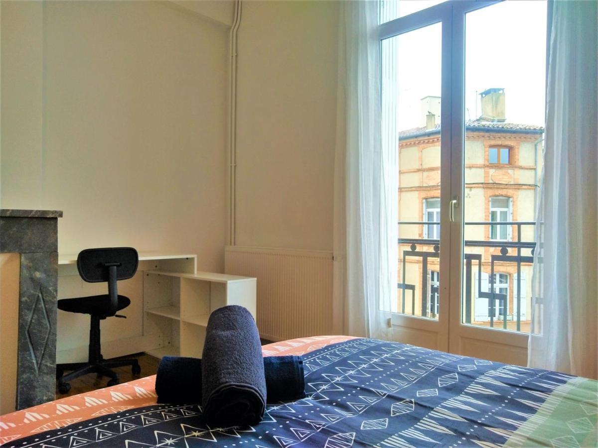 Chambre Privee Et Spacieuse Au Sein D'Un Logement Partage - Central, Quartier Villebourbon - 3 Chambres Doubles - 2 Balcons - Places De Stationnements Gratuites - 5 Min A Pied Gare Et Hypercentre Montauban Exteriér fotografie